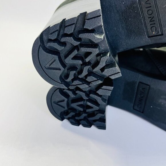 Vionic Wilma Women's Heeled Ankle Boot Size 9.5 in Black W Lug Sole Block Heel - Picture 15 of 16